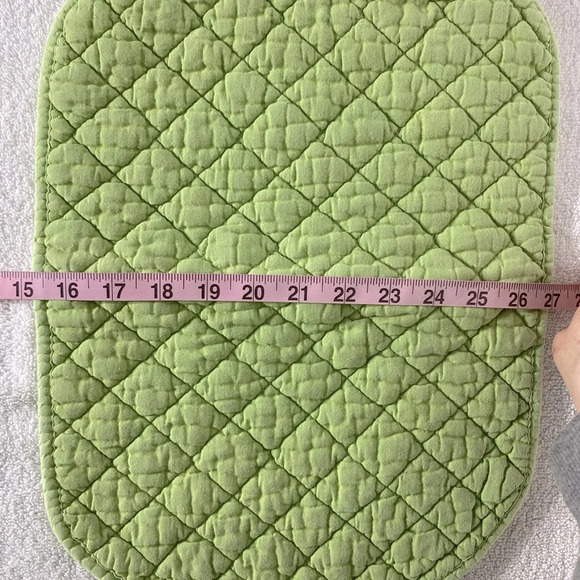 Vintage Quilted Apple Print Green Cream Red Placemats x5 - Picture 13 of 15